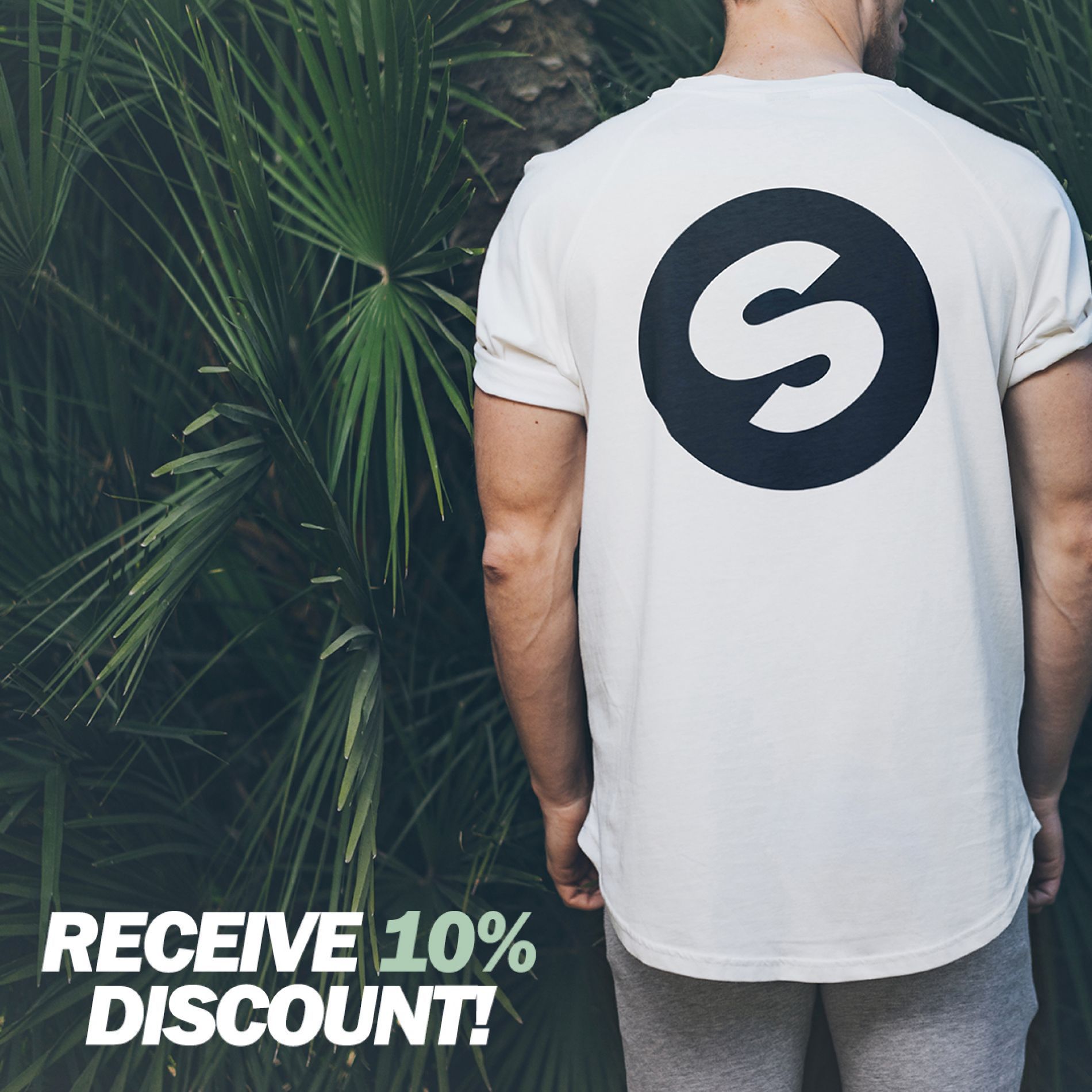 Receive 10% discount on the Spinnin' Long White Tee!