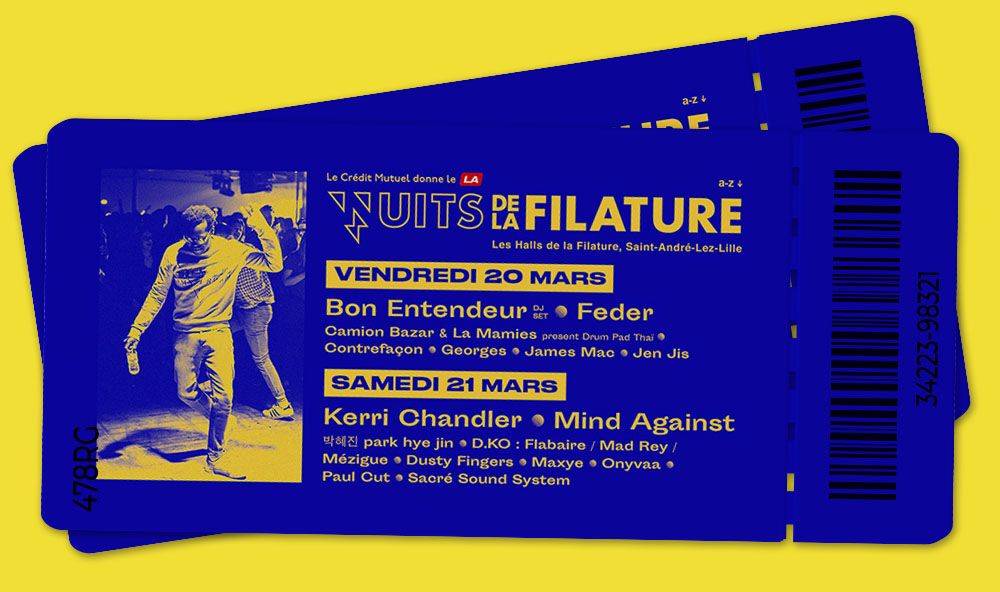 Two tickets to Les Nuits de la Filature 2020 in Lille, France