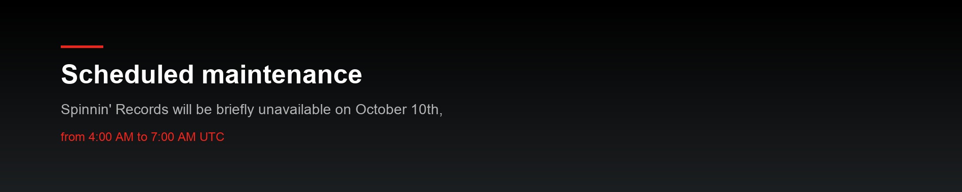 Scheduled maintenance - platform migration